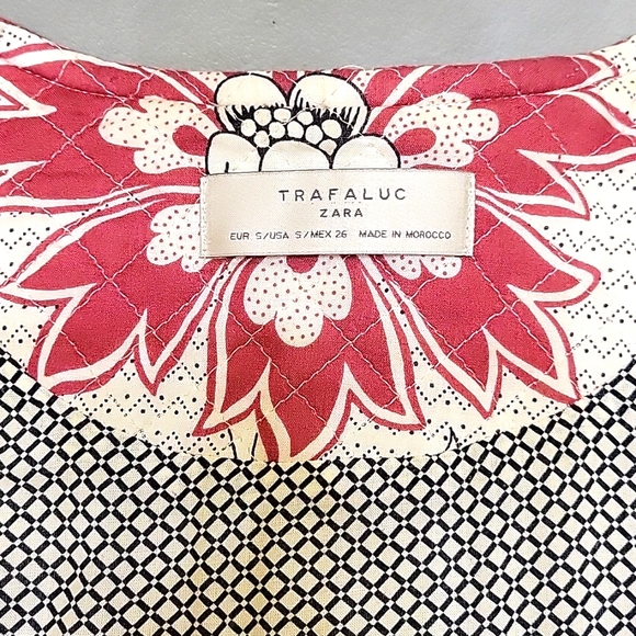 Zara TRF Quilted Floral Moto Jacket [Size Small] - Picture 10 of 12